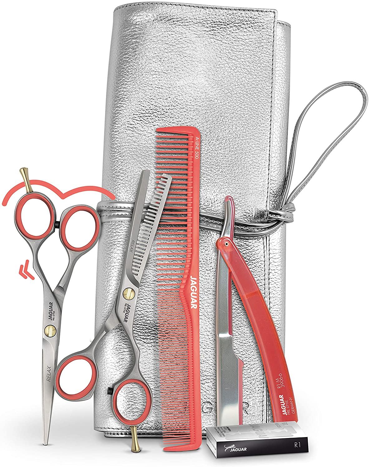 Jaguar Prestyle Relax Kit – Hairdressing Thinner Scissors with Case