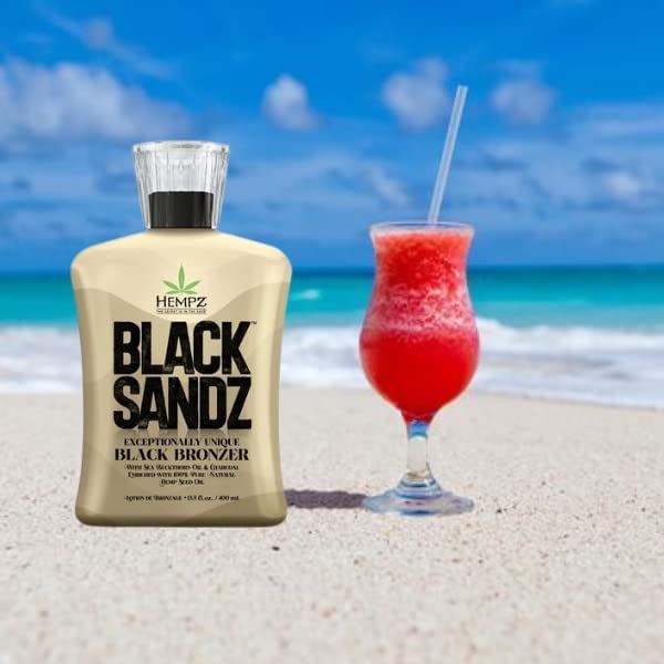 Lotion bronzante Hempz Black Sandz, poudre bronzante noire exceptionnellement unique