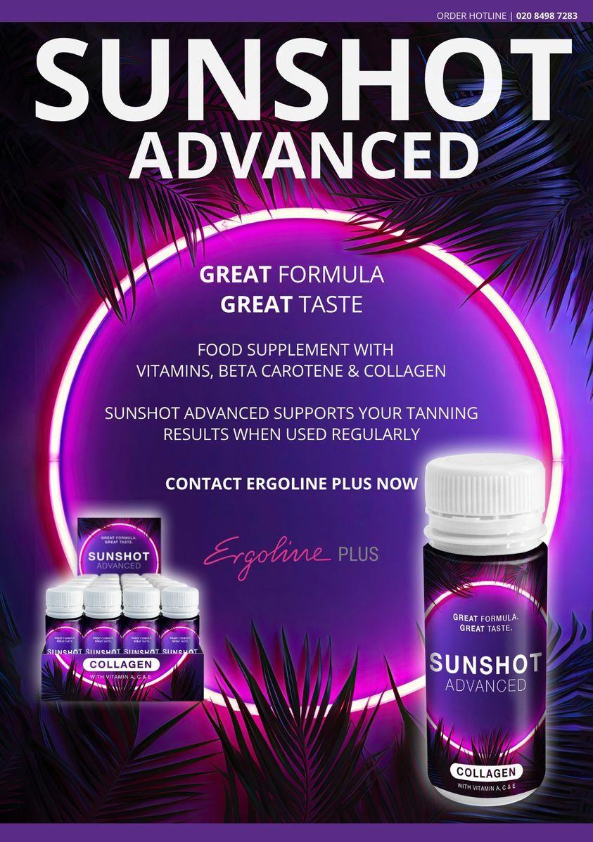 Sunshot Advanced Sunshot Collagen Tanning Accelerator Beauty Drink - 24 x 60ml Shots ...