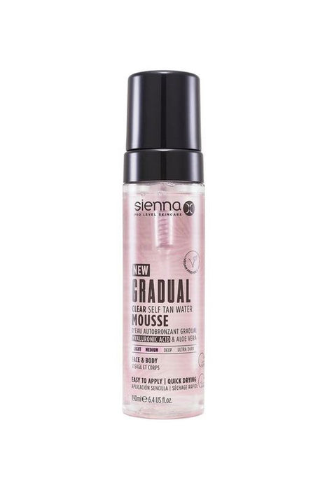 Sienna X Gradual Clear Tan Long Lasting Water Mousse 190ml