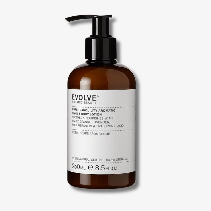 Evolve Beauty Organic Pure Tranquility Body Lotion Hydrating Skincare 250ml