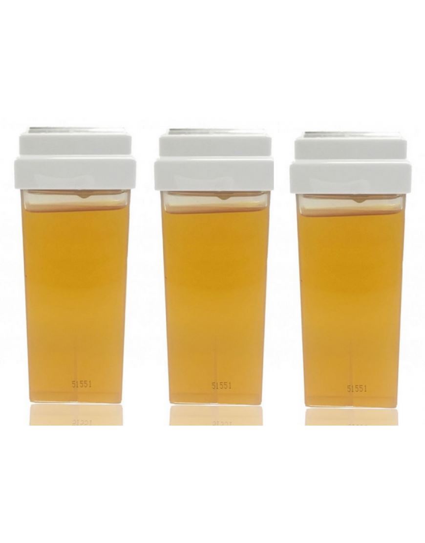 Hive of Beauty 100g Warm Honey Roller Wax Cartridge Fitted Head x 3