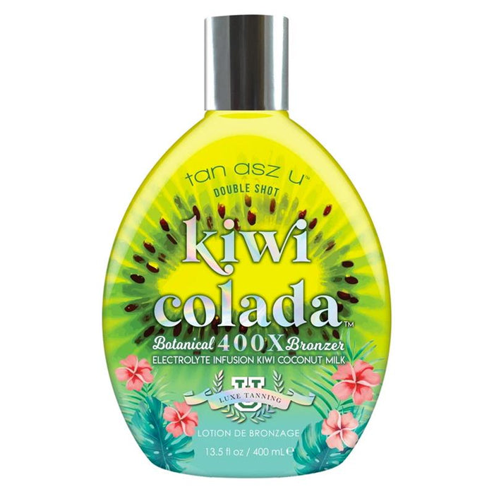 Tan Asz U Kiwi Colada Tanning Lotion Double Shot Botanical 400X Bronzer