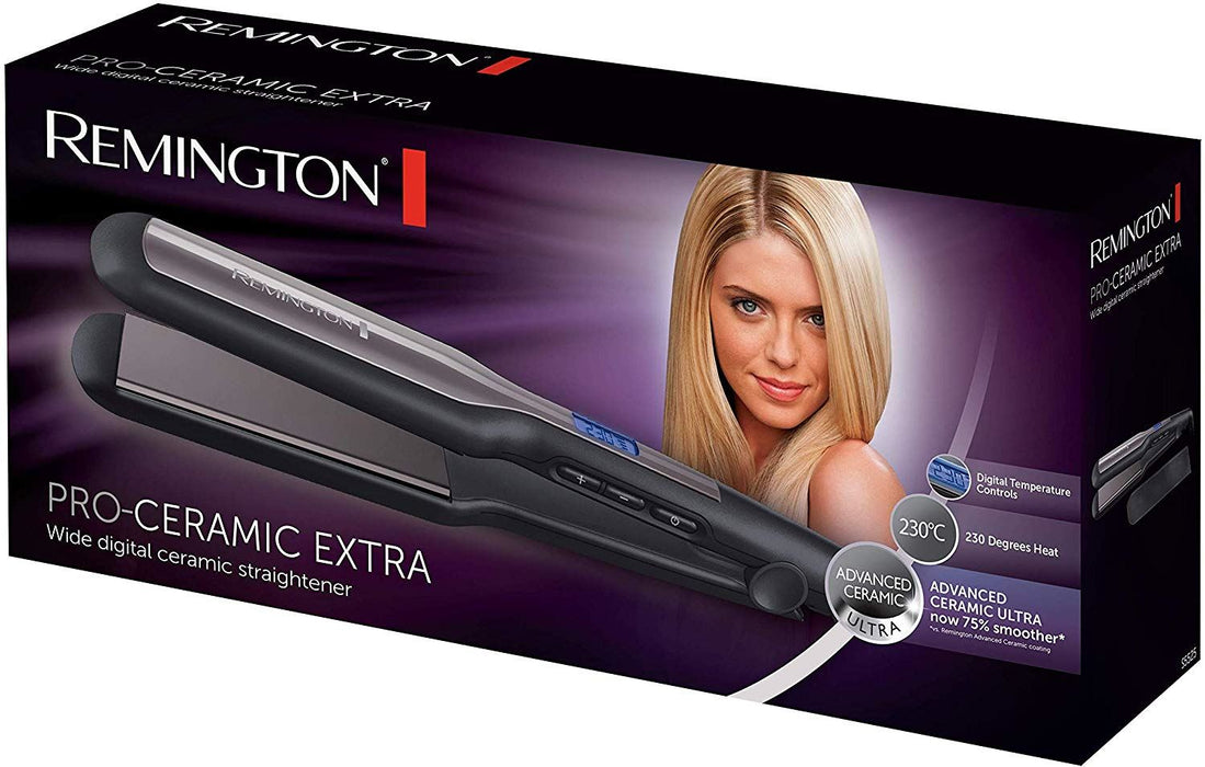 Remington S5525 Hair Straightener Digital Display Advanced Ceramic Ultra Coating