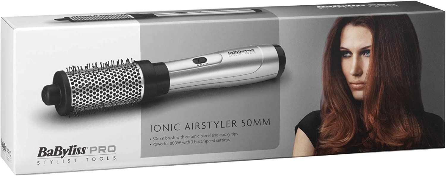 Babyliss Pro Hot Air Brush Styler BAB2638U Boucleur thermique ionique Airstyler - 50 mm