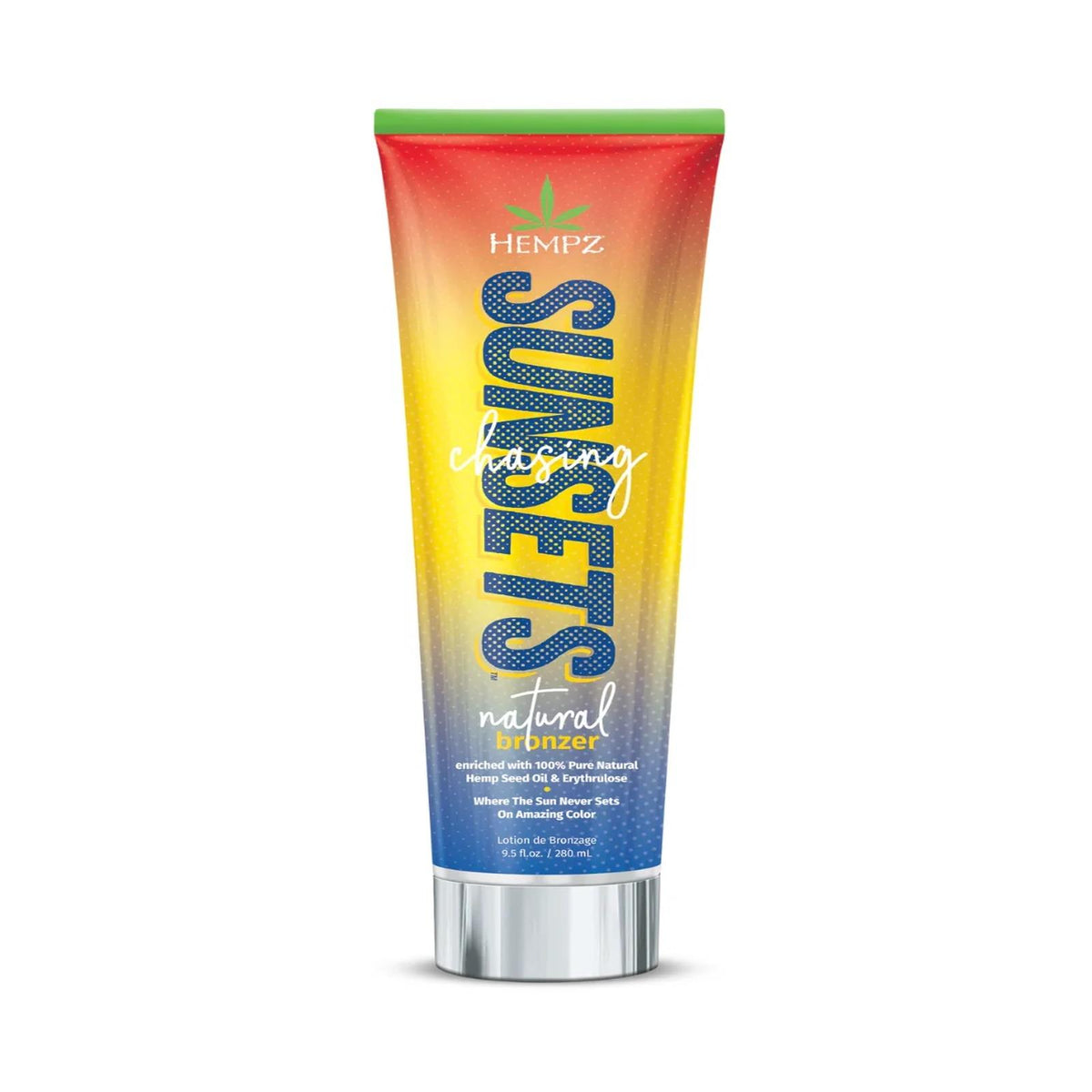 Hempz Chasing Sunsets Tan Lotion Dark Tanning Bronzer Indoor Outdoor 280ml