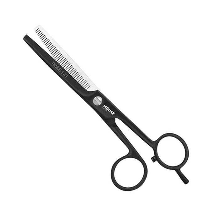 Jaguar Timeless Black 6" Hairdressing Thinning Scissors - Metallic