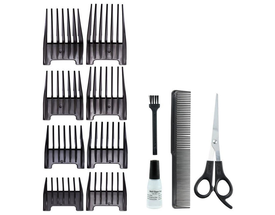 Wahl 9698-417 GroomEase Mens Cord/Cordless Carbon Steel Hair Clipper Trimmer