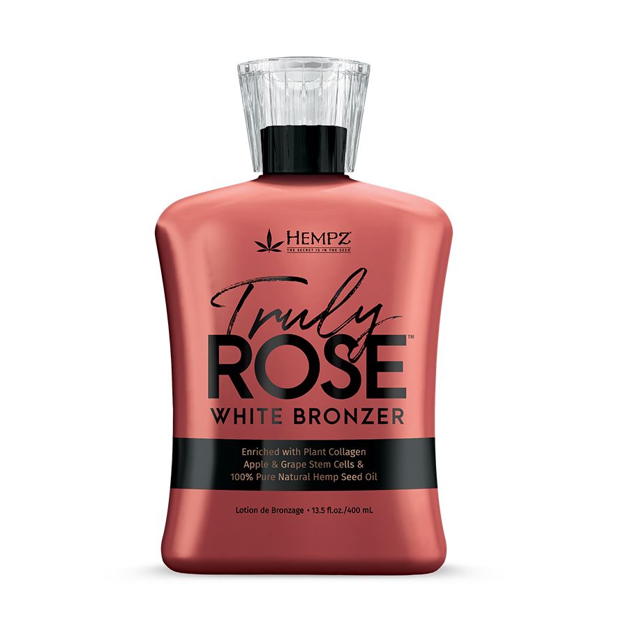 Hempz Truly Rose Lotion bronzante Blanc Bronzeur Chanvre naturel 400 ml