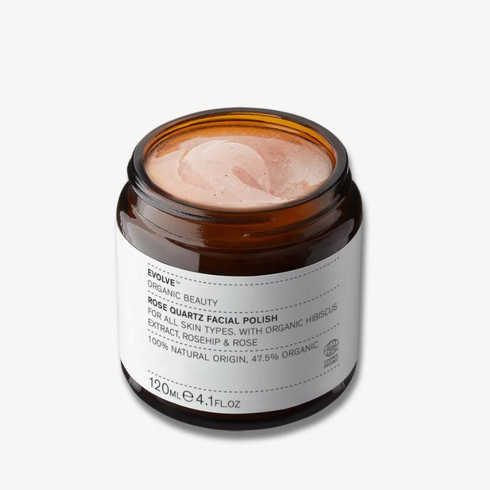 Evolve Beauty Organic Rose Quartz Facial Polish - Rosehip & Rose 120ml