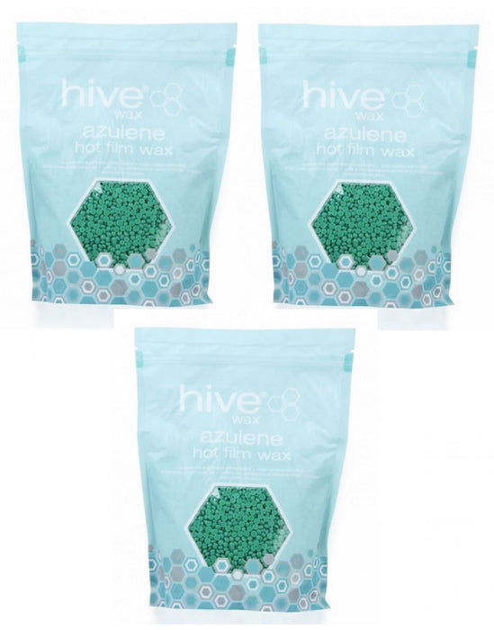 Hive Of Beauty 3 pour 2 pastilles de cire à film chaud azulène paraffine 700g