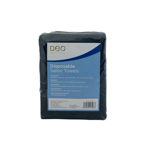 Deo Black Disposable Salon Towels