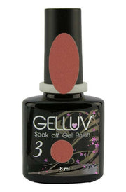 Gelluv Soak Off Gel Nail Varnish Polish - Mocha