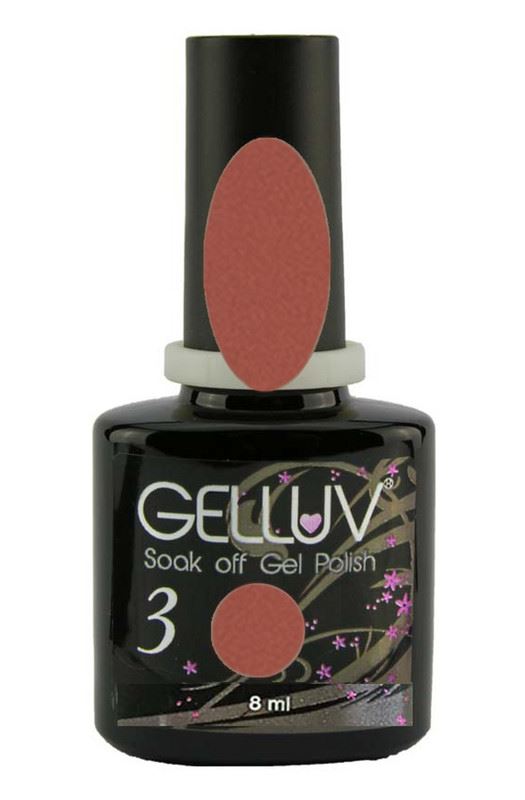 Gelluv Soak Off Gel Nail Varnish Polish - Mocha