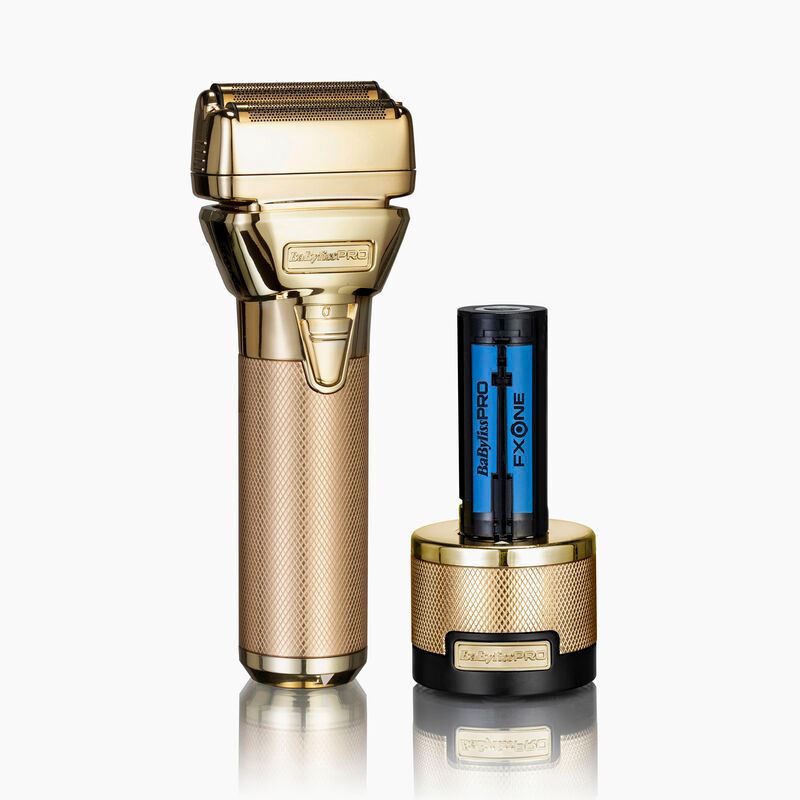 BaByliss Pro FXONE All Metal Cordless Shaver Replaceable Battery Ribbed Grip