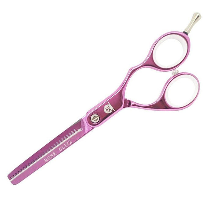 STR 5.5" Rose Glitz Hairdressing thinning Scissors For Slice Cutting