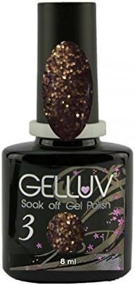 Gelluv Vernis à ongles Winter Rose Collection UV LED Soak Off Gel 8 ml Marron chocolat