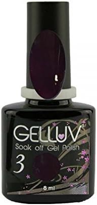 Gelluv Nail Polish Winter Rose Collection UV LED Soak Off Gel 8ml - Dark Purple