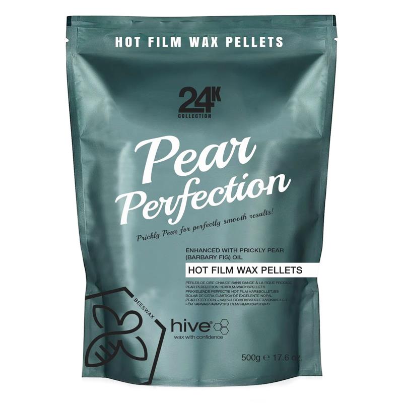 Hive Of Beauty 24k Pear Perfection Hot Film Wax Pellets 500g