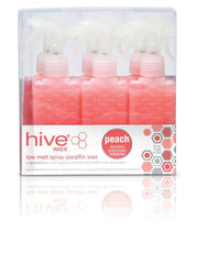 Hive of Beauty Peach Spray Paraffin Wax Spray Catridges 80g (6)