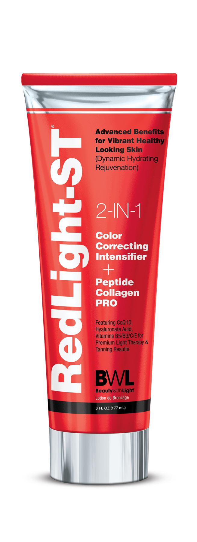Red Light‑ST Tan 2in1 Color Correcting Intensifier + Peptide Collagen Pro - 177ml