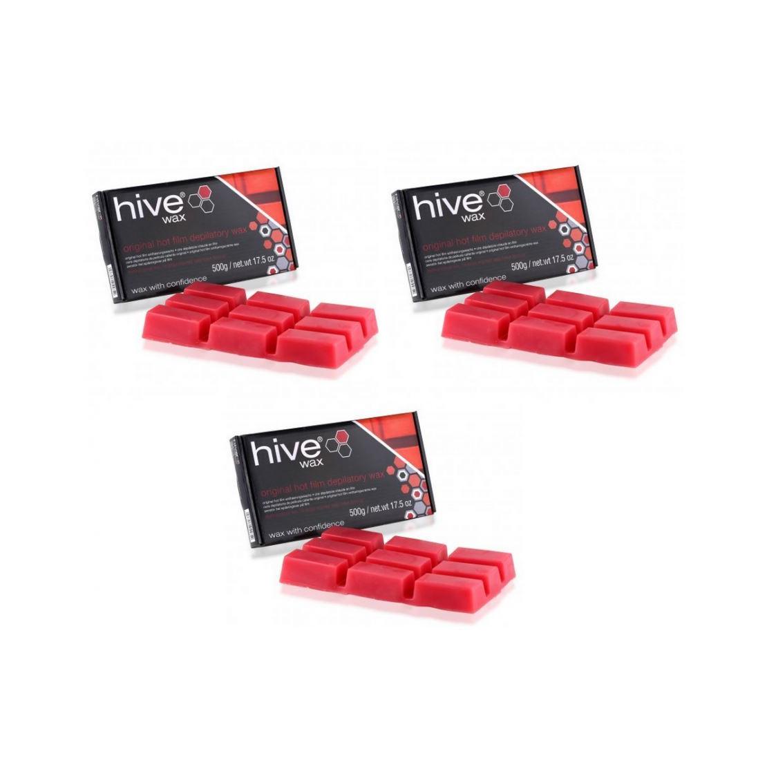 Hive of Beauty 3 For 2 Original Hot Film Depilatory Wax Block - 500g
