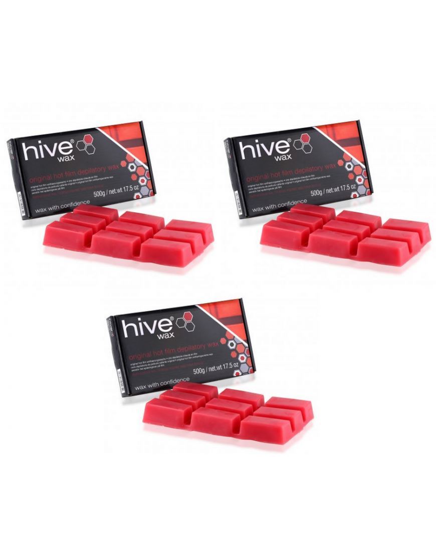 Hive of Beauty 3 For 2 Original Hot Film Depilatory Wax Block - 500g