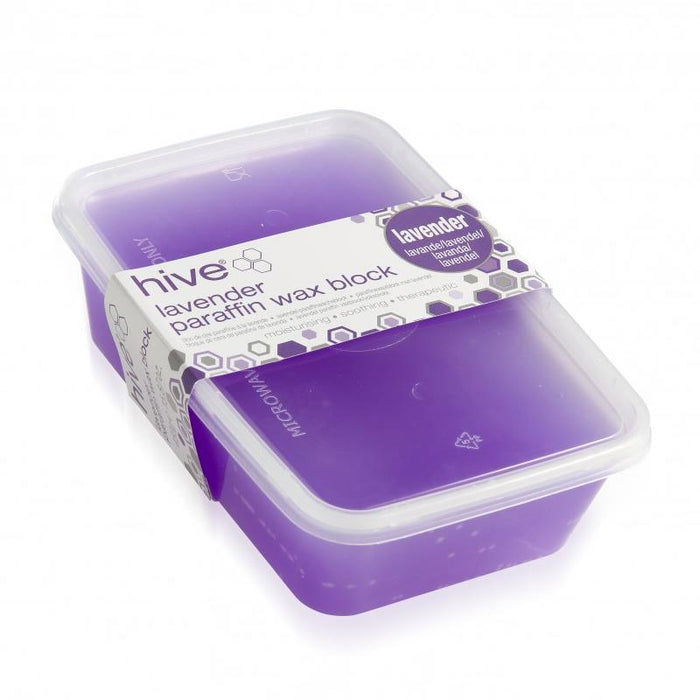 Hive Of Beauty Lavender Paraffin Wax Block 450g - Low Melt Formula