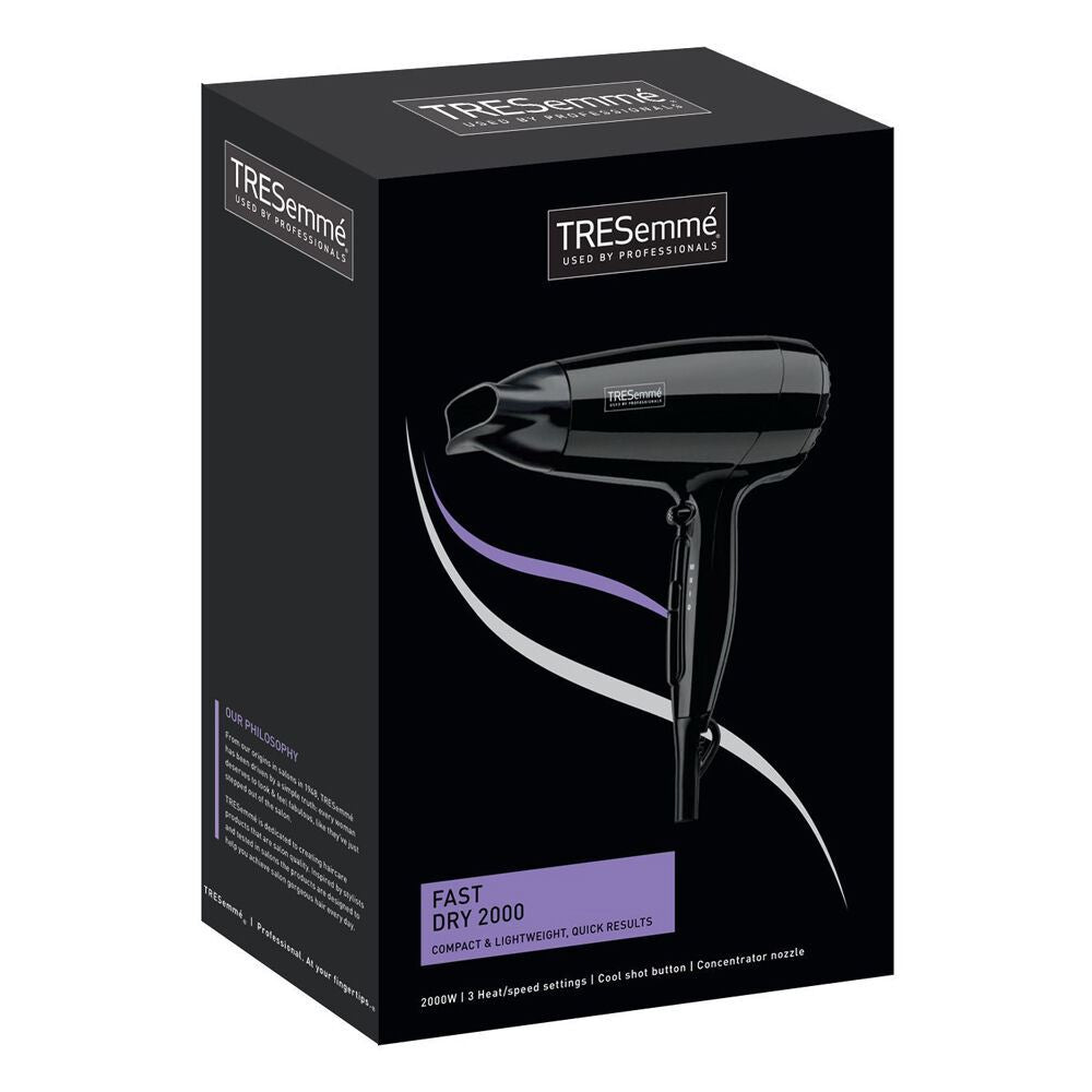 Sèche-cheveux TRESemme 9142TU - Séchage rapide / Salon léger et compact 2000W