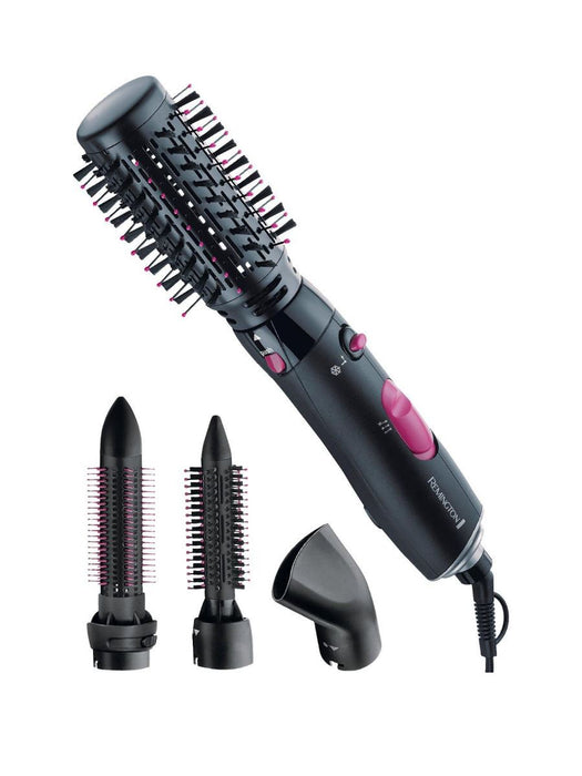 Remington AS7051 1000W Volume & Curl 5 In 1 Hot Air Styler Brush Curler Set