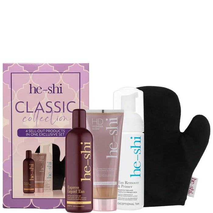 He-Shi Classic Tanning Collection Face Body Tan Remover Primer Mitten