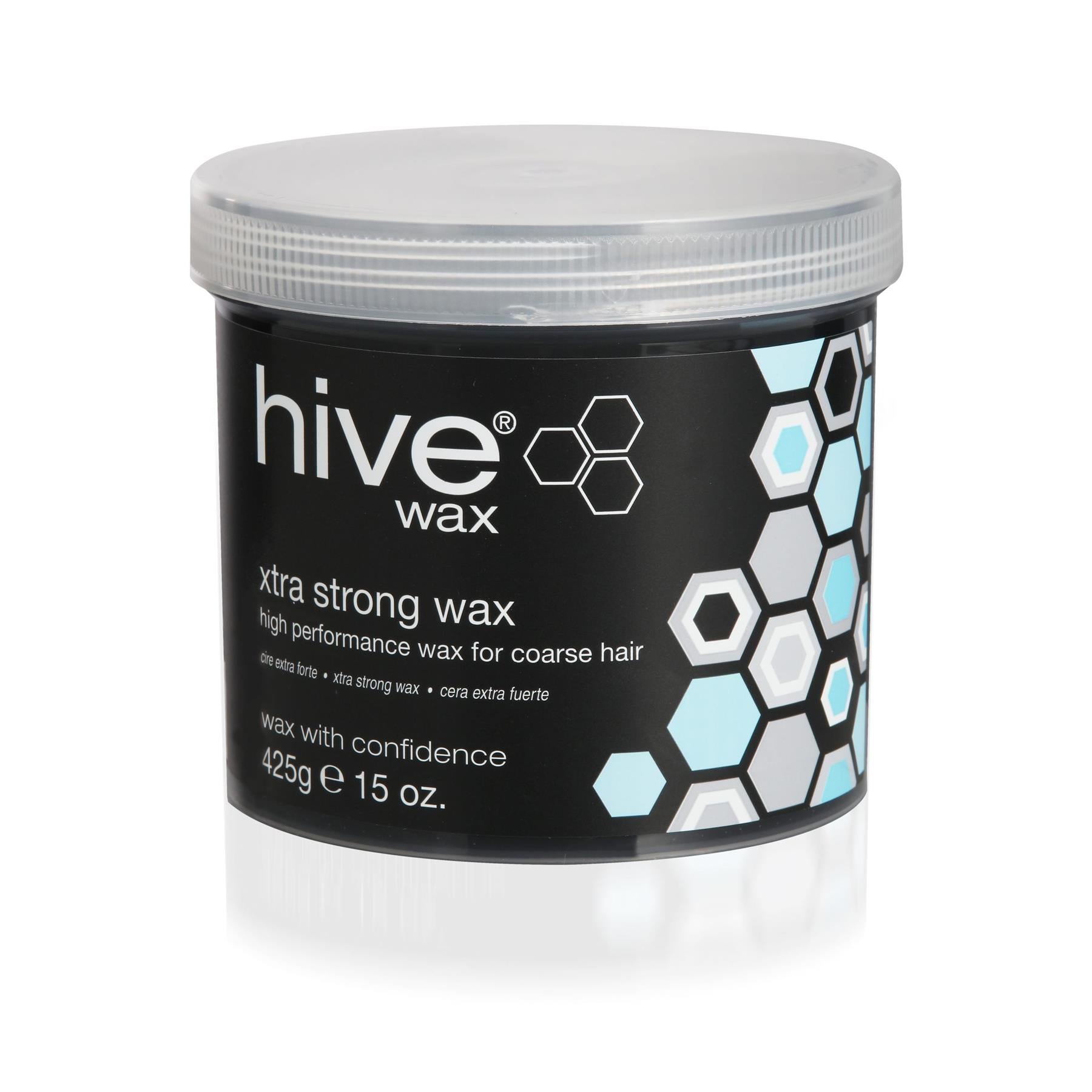 Hive of Beauty Waxing X Strong Hot Film Depilatory Wax Lotion 425g Jar