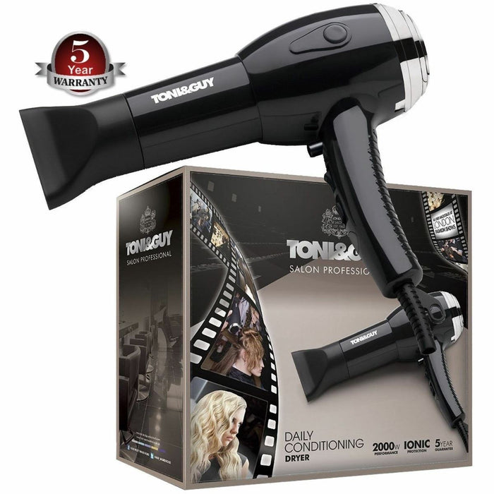 Toni &amp; Guy TGDR5371 Salon Pro Sèche-cheveux Conditionnement quotidien - Light Ionic 2000W