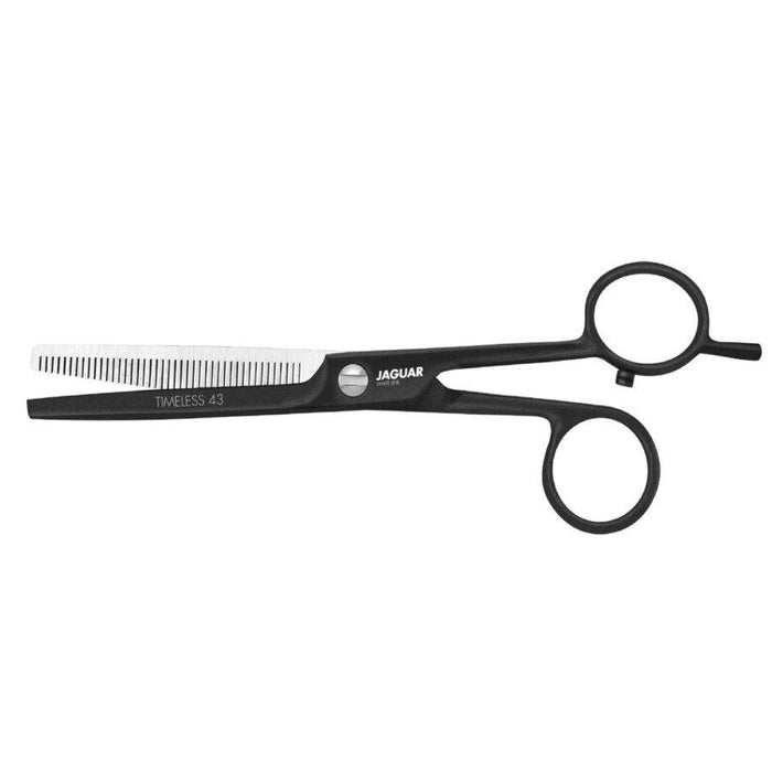 Jaguar Timeless Black 6" Hairdressing Thinning Scissors - Metallic
