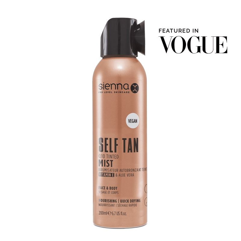 Sienna X Natural Q10 Self Tan Tanning Mist Natural Tan Nourishing Formula