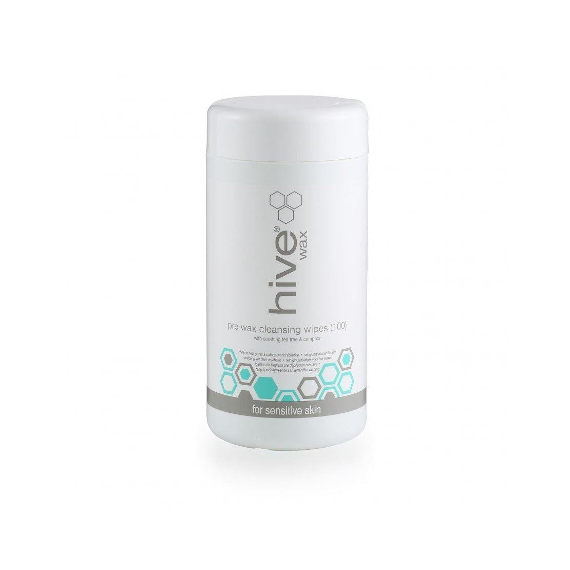 Hive of Beauty Pre Waxing Cleansing Wipes With Tea Tree Oil
