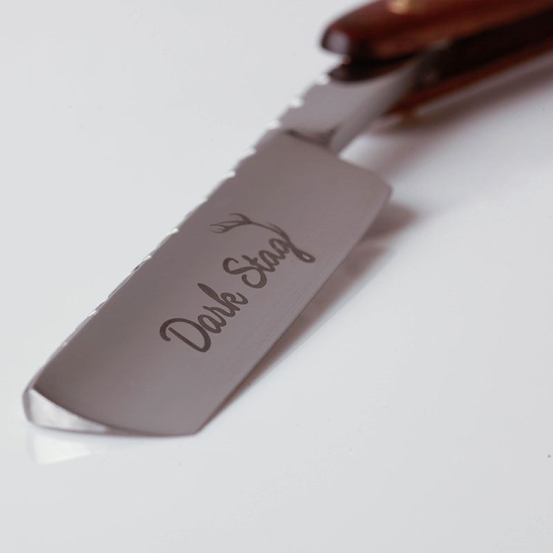 Dark Stag Barbers Cut Throat Razor High Carbon Shaving Razor