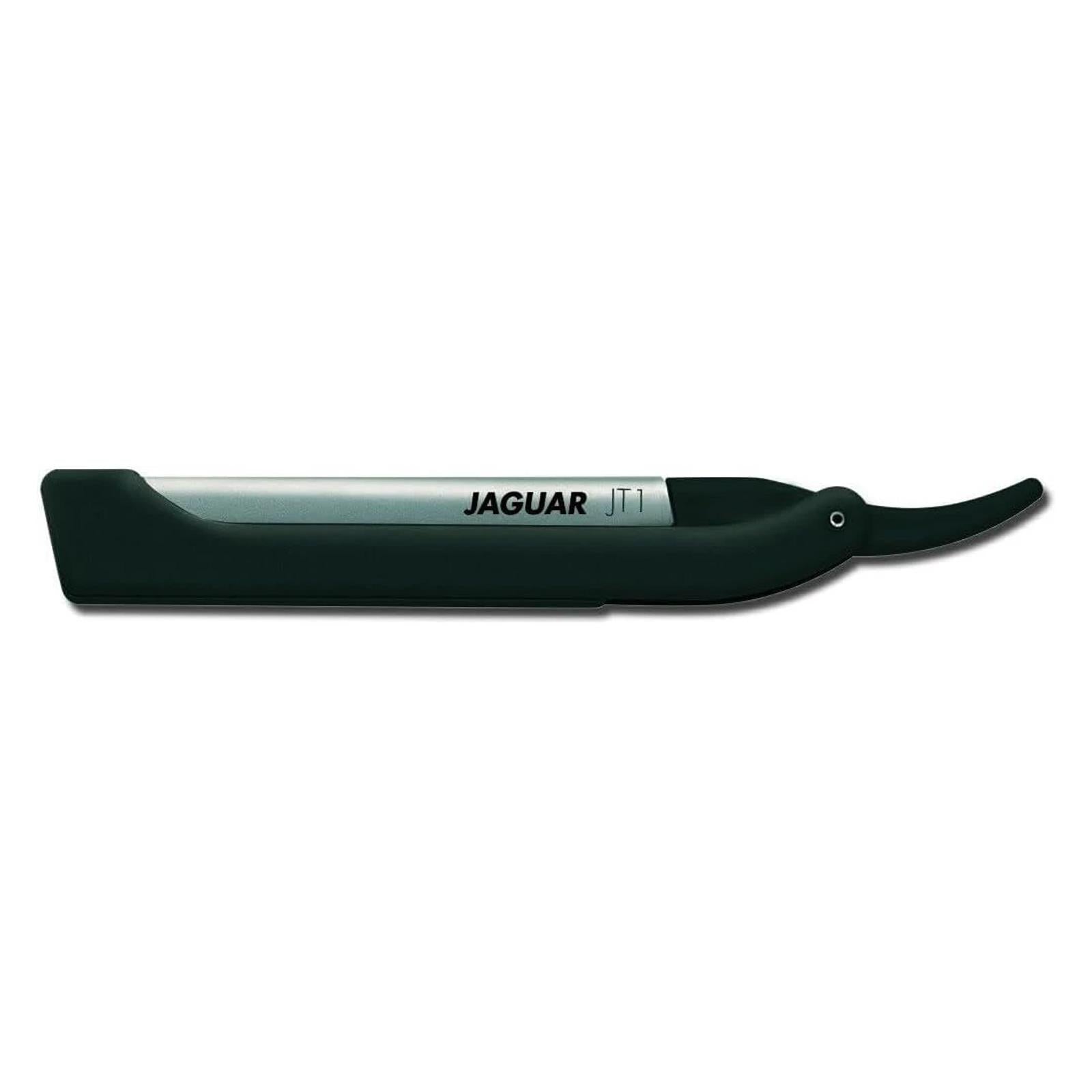 Jaguar JT1 Black Hair Shaper Razor – Straight Razor with 10 Blades