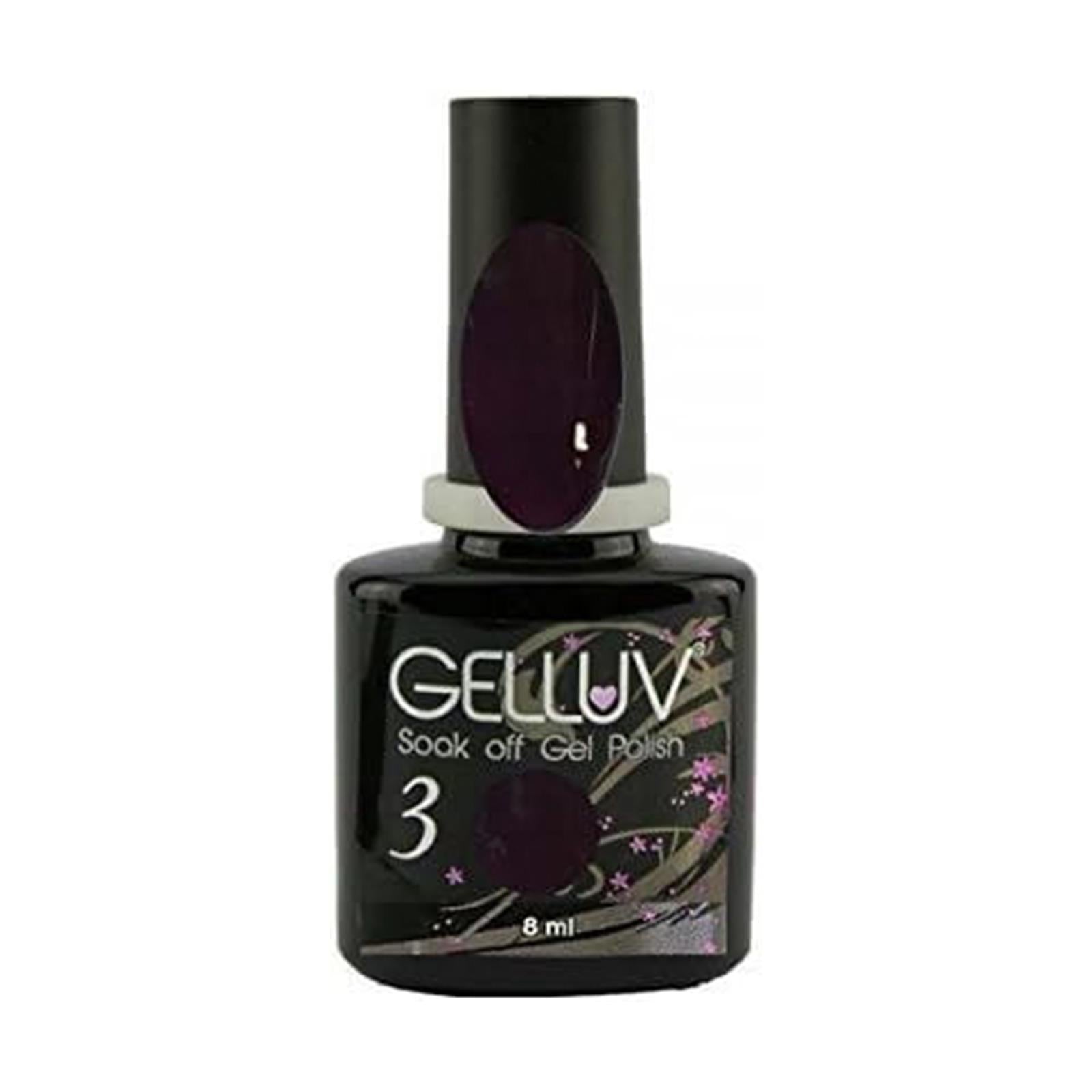 Gelluv Nail Polish Winter Rose Collection UV LED Soak Off Gel 8ml - Dark Purple