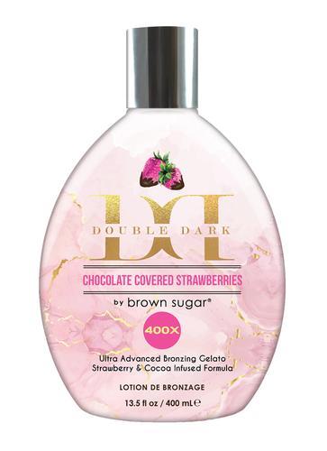 Lotion bronzante aux fraises et au chocolat noir double Tan Incorporated