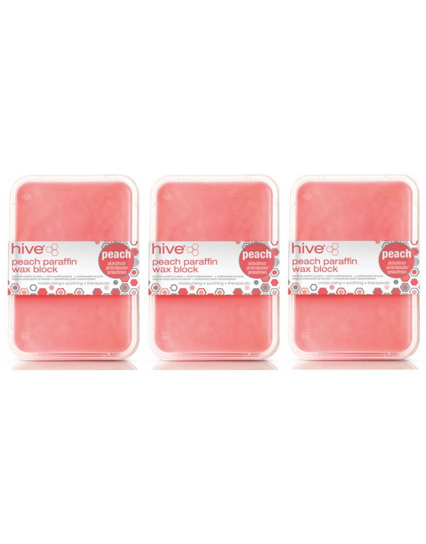 Hive of Beauty 3 For 2 Waxing Lavender Peach Wax Block - 450g