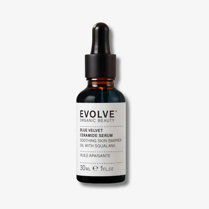 Evolve Beauty Organic Blue Velvet Ceramide Serum Soothing Skin Barrier Oil 30ml