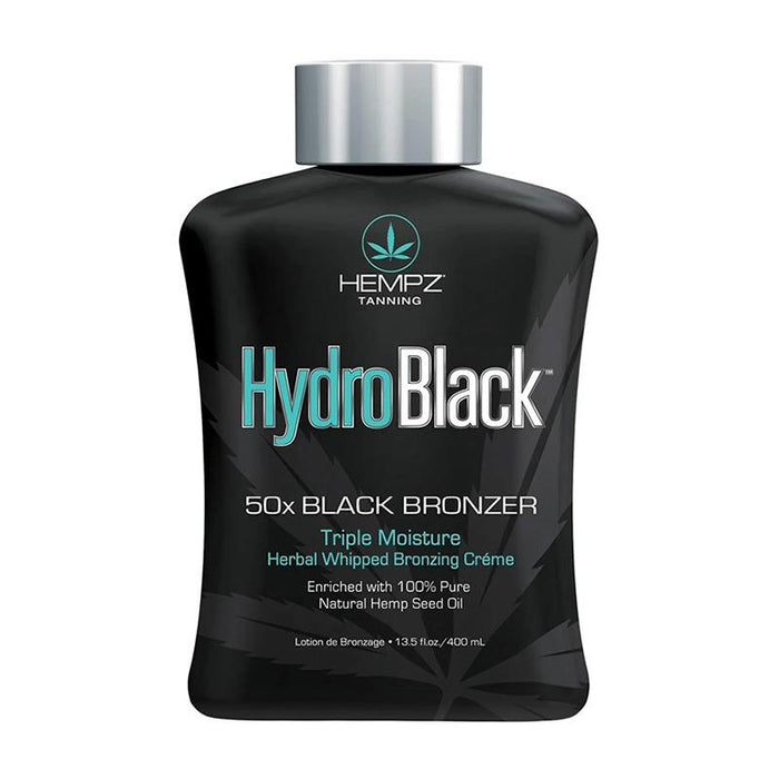 Hempz Hydro Black Tanning Lotion 50x Black Bronzer Triple Moisture