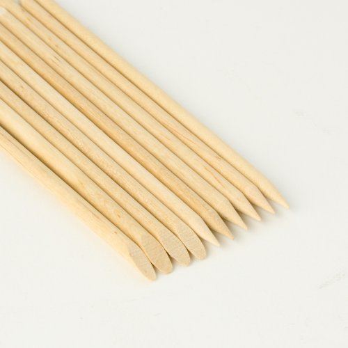 Deo Manicure Cuticle Sticks Double Ended Birch Wood - 6" - Pack of 100