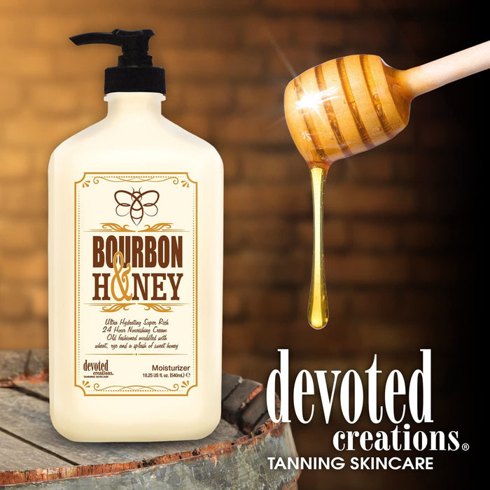 Devoted Creations Lotion hydratante bronzante au bourbon et au miel - 540 ml