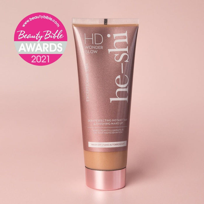 He-Shi HD Wonderglow Skin Perfecting Maquillage de finition instantané pour bronzage