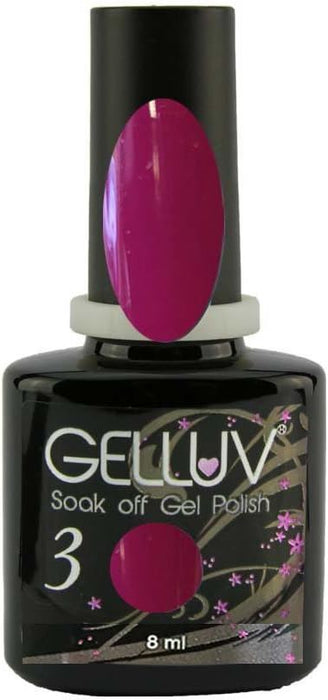 Gelluv Vernis à ongles Winter Rose Collection UV LED Soak Off Gel 8 ml - Rose fluo