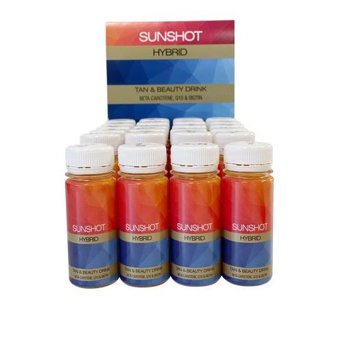Boisson de beauté accélérateur de bronzage hybride Sunshot - 24 shots de 60 ml
