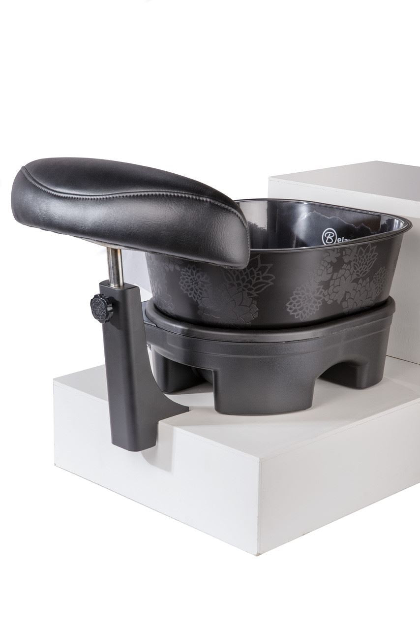 Belava Mounting Pedicure Foot Rest Black – Adjustable Salon Pedicure Footrest