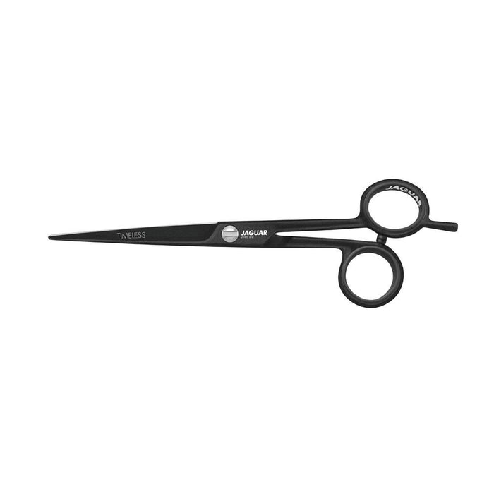 Jaguar Timeless Black Offset 5.5" Hairdressing Scissors - Metallic